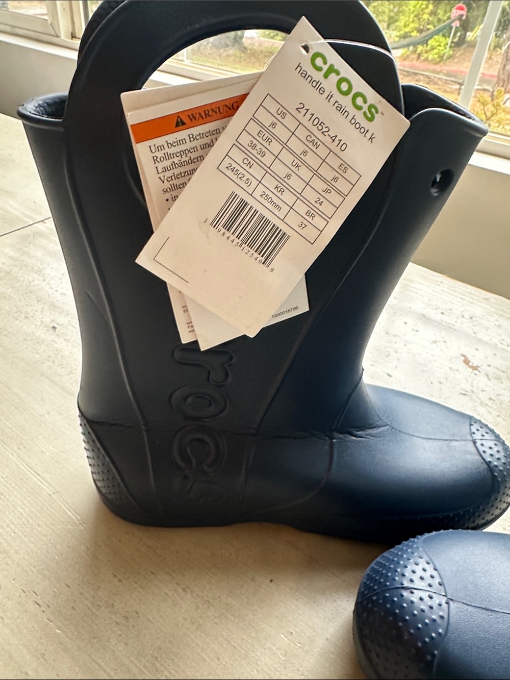 Crocs Kids Handle It Rain Boots, Size: J6 (Youth, NWT) - Picture 10 of 10